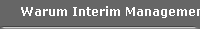 Warum Interim Management